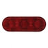 36855 by UNITED PACIFIC - Brake/Tail/Turn Signal Light - 7 LED, Oval, Red LED/Red Lens