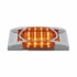 36893 by UNITED PACIFIC - Clearance/Marker Light, with Chrome Bezel, 16 LED, Reflector, Amber LED,/Amber Lens