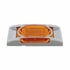 36893 by UNITED PACIFIC - Clearance/Marker Light, with Chrome Bezel, 16 LED, Reflector, Amber LED,/Amber Lens