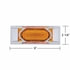 36893 by UNITED PACIFIC - Clearance/Marker Light, with Chrome Bezel, 16 LED, Reflector, Amber LED,/Amber Lens