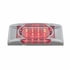 36896 by UNITED PACIFIC - Clearance/Marker Light, with Chrome Bezel, 16 LED, Reflector, Red LED,/Clear Lens