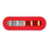 36924B by UNITED PACIFIC - Brake / Tail / Turn Signal Light - Bulk, 6" Oval GloLight With Divider Bar Inner Design, 22 LED, Red LED/Red Insert