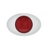 36969 by UNITED PACIFIC - Clearance/Marker Light - M3 Millenium "Glo" Light, Red LED/Red Lens, with Chrome Plastic Bezel, 5 LED