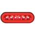 37128BRK by UNITED PACIFIC - Brake/Tail/Turn Signal Light - 22 LED 6" Oval "Glo", Kit, Red LED/Red Lens