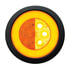 37133BAK by UNITED PACIFIC - Turn Signal Light - 21 LED 4" "Glo", Amber LED/Amber Lens