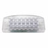 38296B by UNITED PACIFIC - Clearance/Marker Light, Amber LED/Clear Lens, Rectangle Design, 21 LED, Bulb