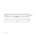 38469 by UNITED PACIFIC - Brake / Tail / Turn Signal Light - 17" Light Bar Only, 11 LED, Red LED/Lens