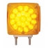 38703 by UNITED PACIFIC - Turn Signal Light - Double Face, LH, 45 LED Double Stud, Amber & Red LED/Amber & Red Lens