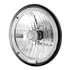 31285 by UNITED PACIFIC - Headlight - Crystal, Driver/Passenger Side, 7 in. Round, with Chrome Housing, 9007 Bulb, with White LED Halo Ring