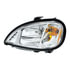 31344 by UNITED PACIFIC - Headlight Assembly - LH, Chrome Housing, High/Low Beam, 9006/9007/3157 Bulb, with Signal Light