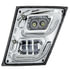 32594 by UNITED PACIFIC - Fog Light - Chrome, High Power LED, Driver Side, with LED DRL & Position Light, for 2003-2017 Volvo VN/VNL