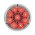 38852 by UNITED PACIFIC - Clearance/Marker Light - Red LED/Clear Lens, 2", with Reflector, 9 LED