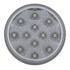 39510 by UNITED PACIFIC - Auxiliary Light - 12 LED 4" Reflector Auxiliary/Utility Light, White LED/Clear Lens