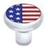 70795 by UNITED PACIFIC - Manual Transmission Shift Knob - Gearshift Knob, Chrome, Thread-On, US Flag