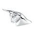 72034 by UNITED PACIFIC - Hood Ornament - Chrome, Long Horn Bull