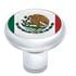 70797 by UNITED PACIFIC - Manual Transmission Shift Knob - Gearshift Knob, Chrome, Thread-On, Mexico Flag