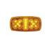 38314 by UNITED PACIFIC - Clearance/Marker Light, Amber LED/Amber Lens, Rectangle Design, with Reflector, 14 LED