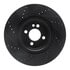 633-32008R by DYNAMIC FRICTION COMPANY - Brake Rotor - Drilled and Slotted - Black