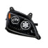 35748 by UNITED PACIFIC - Headlight - Black, 10 LED, Passenger Side, for 2010-2016 Peterbilt 587 & 2012-2021 579