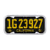 50089 by UNITED PACIFIC - License Plate Frame - Chrome, Steel, for Vintage 1940-1955 California License Plates