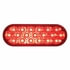 63806 by UNITED PACIFIC - Light Bar - Stainless Steel, Spring Loaded, Rear, Reflector/Stop/Turn/Tail Light, Red LED/Red Lens, with 3.75" Bolt Pattern, with Rubber Grommets, 19 LED per Light