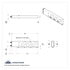 63806 by UNITED PACIFIC - Light Bar - Stainless Steel, Spring Loaded, Rear, Reflector/Stop/Turn/Tail Light, Red LED/Red Lens, with 3.75" Bolt Pattern, with Rubber Grommets, 19 LED per Light