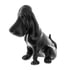 72053 by UNITED PACIFIC - Hood Ornament - Matte Black, Die-Cast, Bassett Hound Design