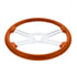 88279 by UNITED PACIFIC - Steering Wheel - 18", Vibrant Color, 4 Spoke, Cadmium Orange