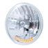 S2010LED by UNITED PACIFIC - Headlight - RH/LH, 7", Round, Chrome Housing, High/Low Beam, HB2/9003 Bulb, with 10 Amber LED Position Light