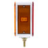 38756 by UNITED PACIFIC - Turn Signal Light - Double Face, LH, 52 LED Double Stud, Amber & Red LED/Amber & Red Lens