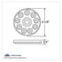 38828 by UNITED PACIFIC - Auxiliary/Utility Light - 10 LED, 4 ", White LED/Clear Lens