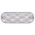 38829 by UNITED PACIFIC - Auxiliary/Utility Light - 10 LED, 6", Oval, White LED/Clear Lens