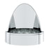 39208B by UNITED PACIFIC - Light Base - Chrome, Plastic, LED, Flush Mount, with Visor, for Grakon 1000 Style Lights