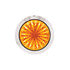 39231 by UNITED PACIFIC - Clearance Light - 3/4", 4 LED, Mini Watermelon, Amber and Blue LED, Clear Lens, Double Fury