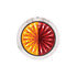 39234 by UNITED PACIFIC - Marker Light - (4) Amber and Red LED, Clear Lens, Double Fury, Watermelon Style