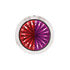 39238 by UNITED PACIFIC - Clearance Light - 3/4", 4 LED, Mini Watermelon, Red and Purple LED, Clear Lens, Double Fury