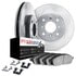 6612-63448 by DYNAMIC FRICTION COMPANY - Rotors with 5000 Euro Ceramic Brake Pads includes Hardware