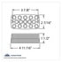 39374B by UNITED PACIFIC - Brake / Tail / Turn Signal Light - Bulk, Rectangular Light, 15 LED, Red LED/Clear Lens