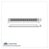 39485B by UNITED PACIFIC - Auxiliary Light - Auxiliary Strip Light, 14 LED 12", White LED/Clear Lens