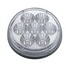 39925B by UNITED PACIFIC - Brake / Tail / Turn Signal Light - Bulk, 4" Round Reflector Light, 7 LED, Red LED/Clear Lens