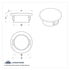 40909 by UNITED PACIFIC - Console Cup Holder Kit - Lower Console Hole Plug, for Kenworth