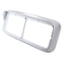 40983 by UNITED PACIFIC - Headlight Bezel - Chrome, Plastic Rectangular Dual 4" x 6", with Visor