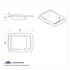 41135 by UNITED PACIFIC - Exterior Door Handle Trim - for 2005+ Kenworth