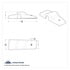 42028 by UNITED PACIFIC - Door Mirror Mount Cover - Mirror Post Cover, for Freightliner