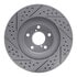 830-13033R by DYNAMIC FRICTION COMPANY - Geoperformance Rotor - Drilled and Slotted