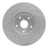 830-13035R by DYNAMIC FRICTION COMPANY - Geoperformance Rotor - Drilled and Slotted