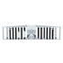 41111 by UNITED PACIFIC - A/C Defroster Vent - Chrome, Plastic, Center, Top, for Freightliner Classic 1989-2010 & FLD 1989-2009