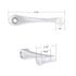 41561 by UNITED PACIFIC - Chrome Window Crank Handle, for Peterbilt Trucks, OEM 1205091, 81600003