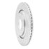 631-03062L by DYNAMIC FRICTION COMPANY - Brake Rotor - Drilled and Slotted - Silver