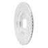 631-03062R by DYNAMIC FRICTION COMPANY - Brake Rotor - Drilled and Slotted - Silver